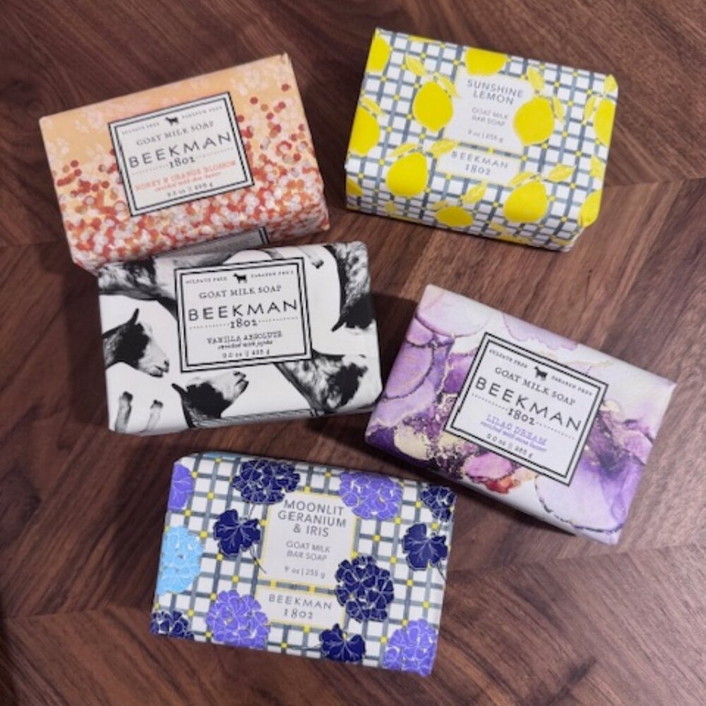 🐐🌼Beekman 1802  Set of 5 - 9 Ounce Bars of Soap